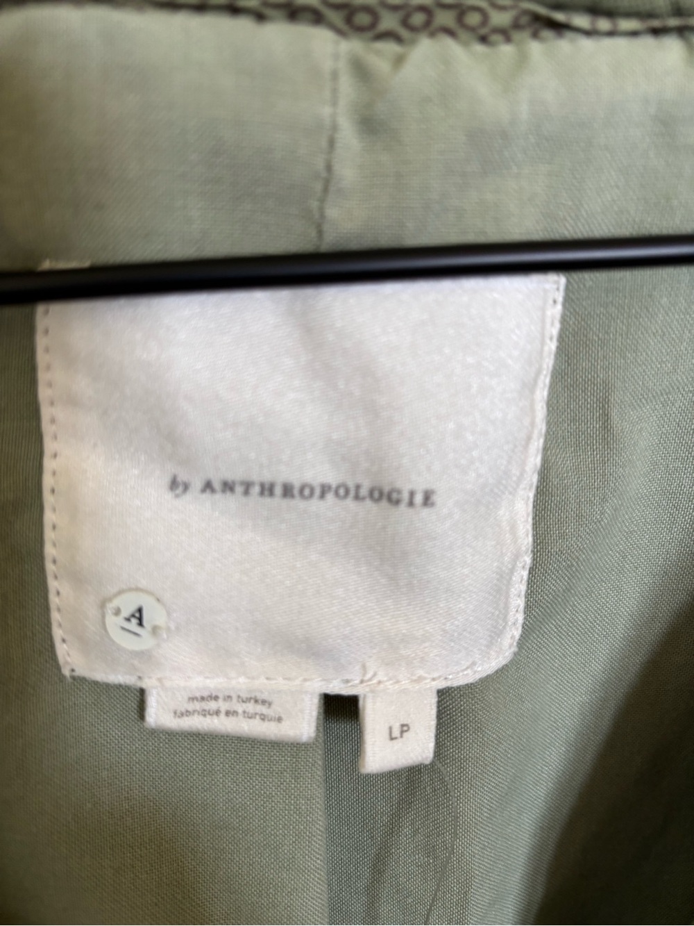 NWT ANTHROPOLOGIE Canvas Oversized Utility Jacket, Cotton,Army Green, Fall LP - Picture 4 of 15